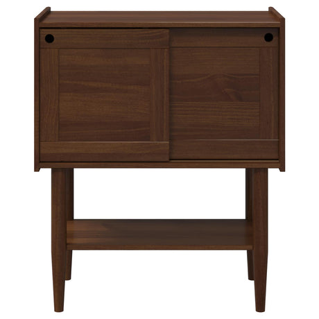 Wooden Console Table 80cm Wide With 2 Sliding Doors - Bilbao