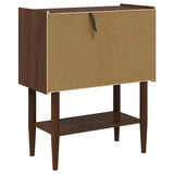 Wooden Console Table 80cm Wide With 2 Sliding Doors - Bilbao