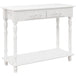Wooden Console Table 84cm Wide With 2 Drawers - Velmora