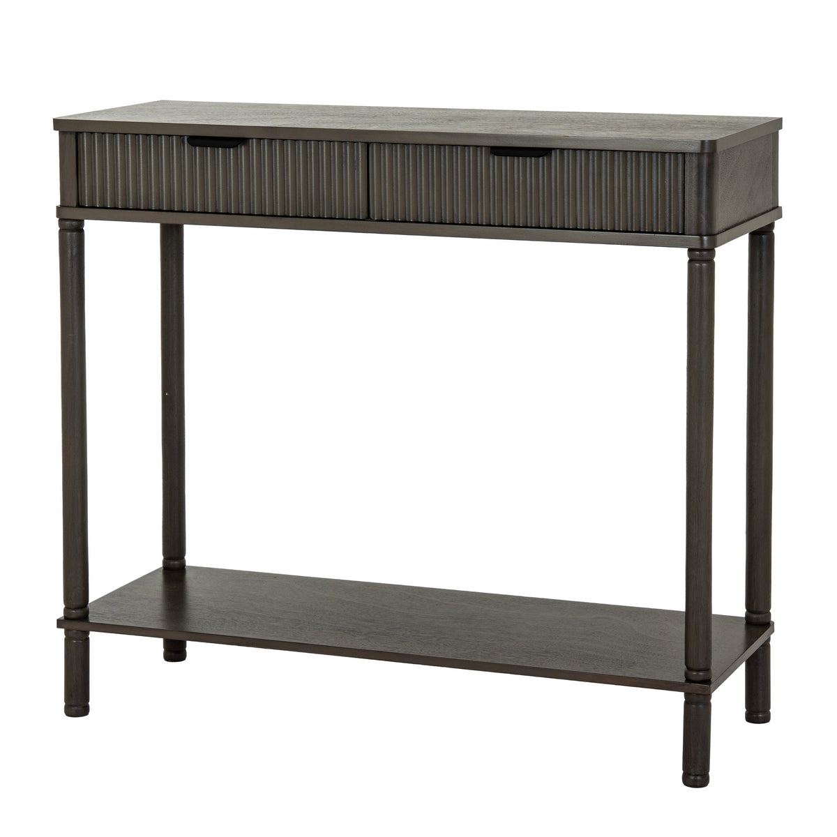 Wooden Console Table 90cm Wide With 2 Drawers - Reed