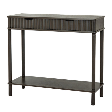 Wooden Console Table 90cm Wide With 2 Drawers - Reed