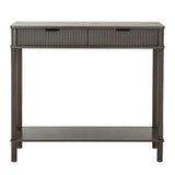 Wooden Console Table 90cm Wide With 2 Drawers - Reed