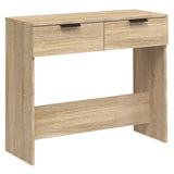 Wooden Console Table 90cm Wide With 2 Drawers - Vantage Home