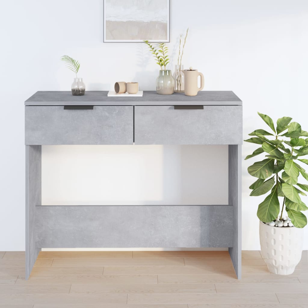 Wooden Console Table 90cm Wide With 2 Drawers - Vantage Home