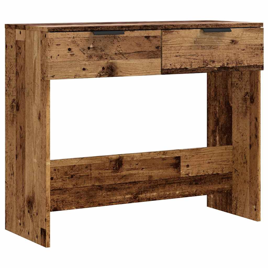 Wooden Console Table 90cm Wide With 2 Drawers - Vantage Home