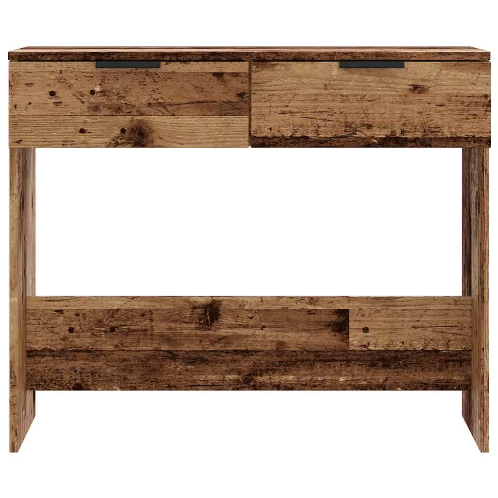 Wooden Console Table 90cm Wide With 2 Drawers - Vantage Home