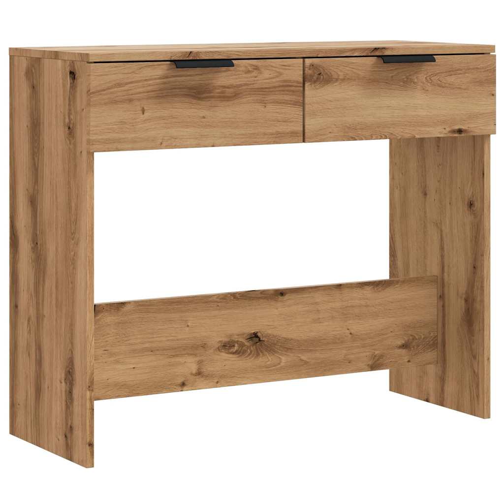 Wooden Console Table 90cm Wide With 2 Drawers - Vantage Home