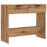 Wooden Console Table 90cm Wide With 2 Drawers - Vantage Home