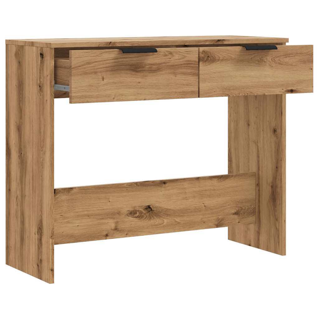 Wooden Console Table 90cm Wide With 2 Drawers - Vantage Home