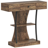 Wooden Console Table 91cm Wide With 1 Drawer - Velmora