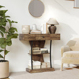 Wooden Console Table 91cm Wide With 1 Drawer - Velmora