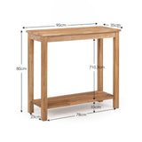 Wooden Console Table Rectangular - Coxmoor