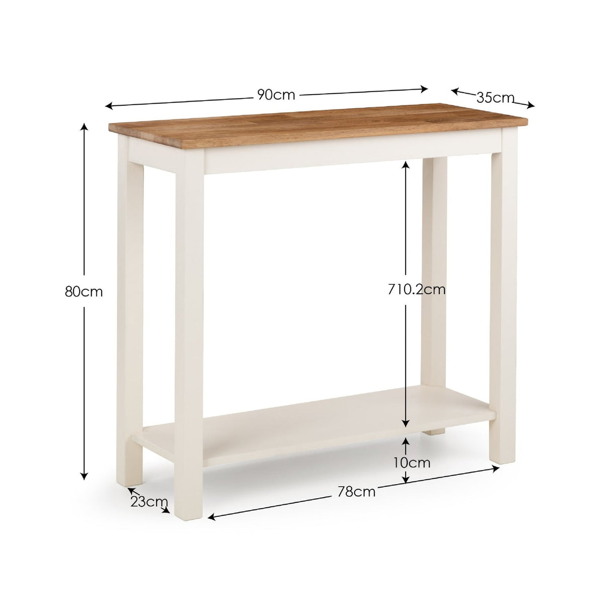 Wooden Console Table Rectangular - Coxmoor