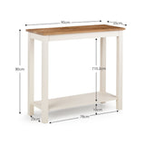 Wooden Console Table Rectangular - Coxmoor