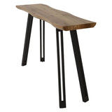 Wooden Console Table Wave Edge - Quebec