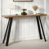 Wooden Console Table Wave Edge - Quebec