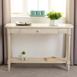 Wooden Console Table With 1 Drawer And Under Shelf - Chantilly