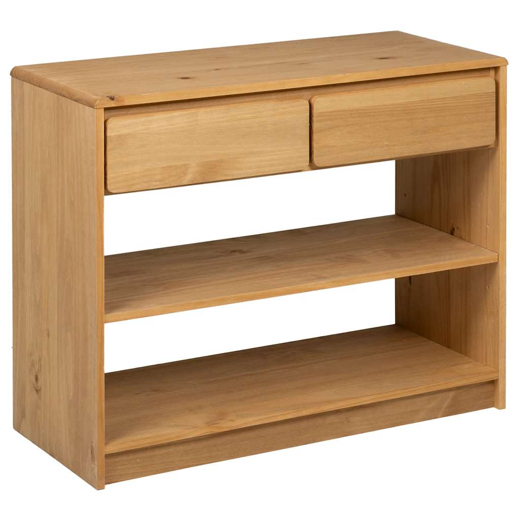 Wooden Console Table With 2 Drawers And 2 Shelves - Sauda