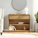 Wooden Console Table With 2 Drawers And 2 Shelves - Sauda
