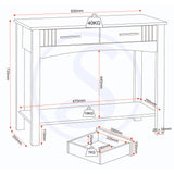 Wooden Console Table With 2 Drawers - Tessa