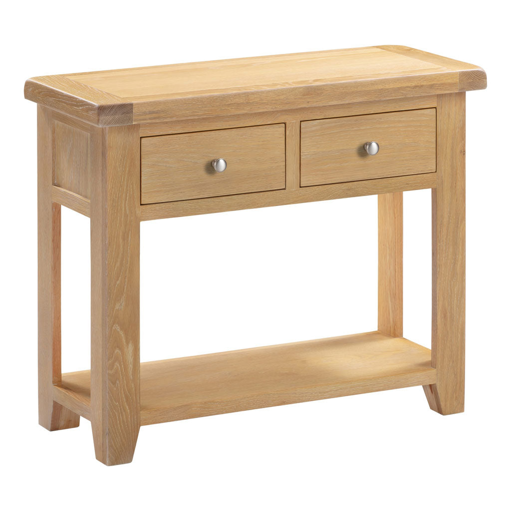 Wooden Console Table With 2 Drawers - Windsor