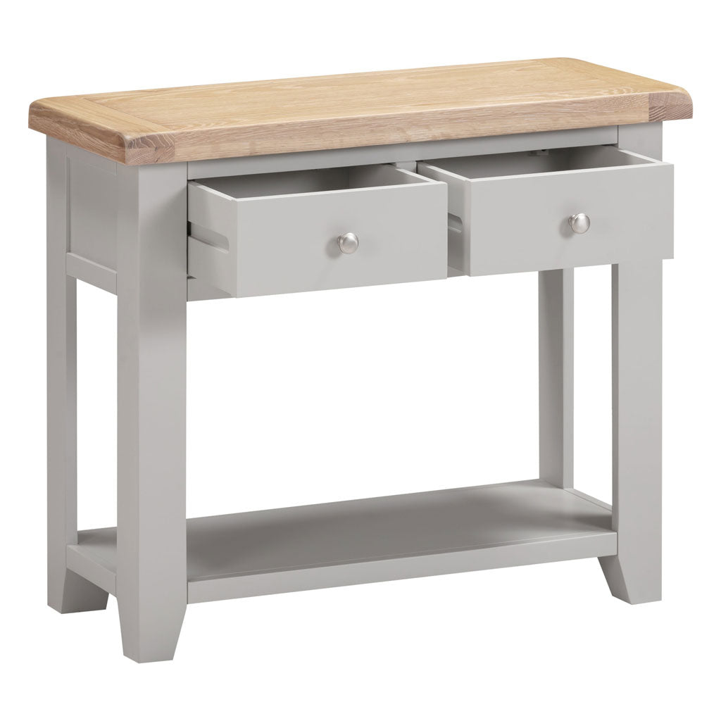 Wooden Console Table With 2 Drawers - Windsor