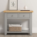 Wooden Console Table With 2 Drawers - Windsor