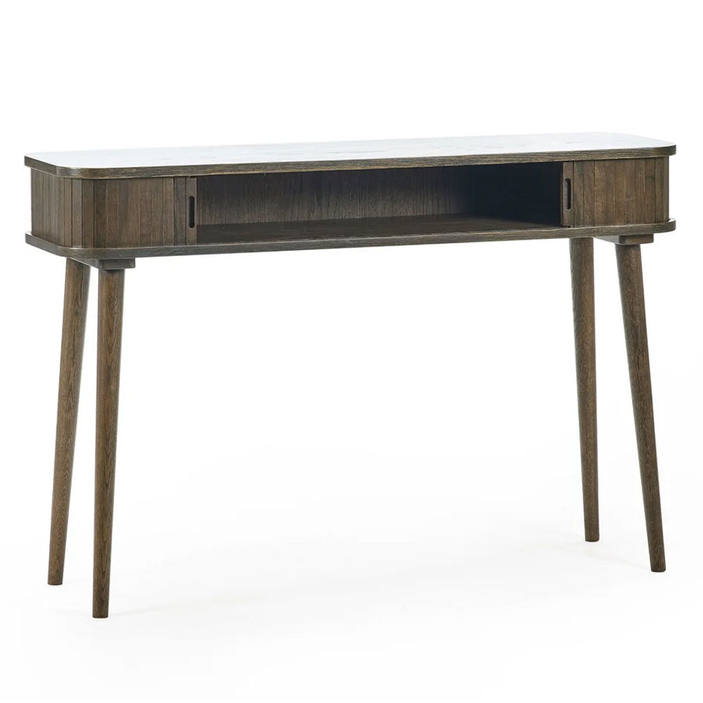 Wooden Console Table With 2 Sliding Doors - Arya