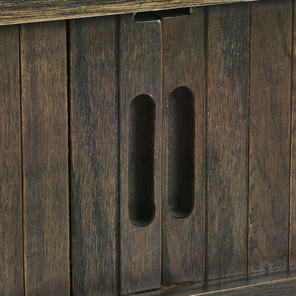 Wooden Console Table With 2 Sliding Doors - Arya