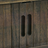 Wooden Console Table With 2 Sliding Doors - Arya