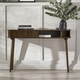 Wooden Console Table With 2 Sliding Doors - Arya