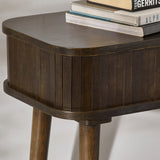 Wooden Console Table With 2 Sliding Doors - Arya