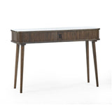 Wooden Console Table With 2 Sliding Doors - Arya