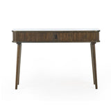 Wooden Console Table With 2 Sliding Doors - Arya
