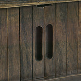 Wooden Console Table With 2 Sliding Doors - Arya