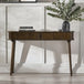 Wooden Console Table With 2 Sliding Doors - Arya