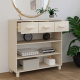 Wooden Console Table With 3 Drawers And 3 Shelves - Hamar