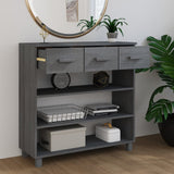 Wooden Console Table With 3 Drawers And 3 Shelves - Hamar