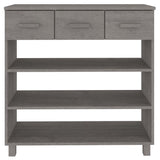 Wooden Console Table With 3 Drawers And 3 Shelves - Hamar