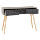 Wooden Console Table With 3 Drawers - Nordic