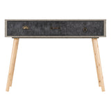 Wooden Console Table With 3 Drawers - Nordic