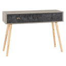 Wooden Console Table With 3 Drawers - Nordic