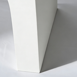 Wooden Console Table with Abstract Design - Capriana