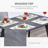 Wooden Contemporary Kitchen Dining Table Rectangular for 4 People - Velmora