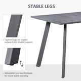 Wooden Contemporary Kitchen Dining Table Rectangular for 4 People - Velmora