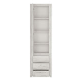 Wooden Cupboard Tall And Narrow With 1 Door 3 Drawers - Angel