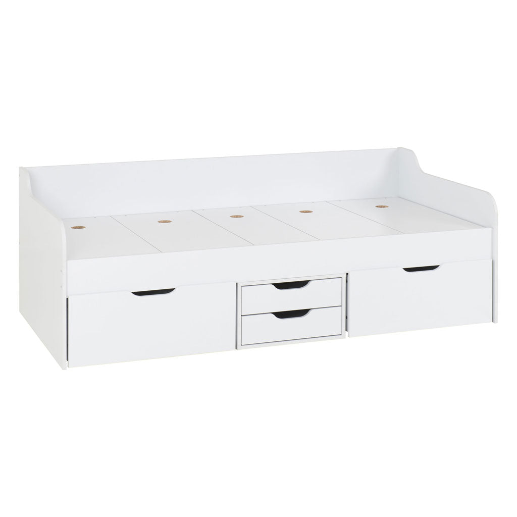 Wooden Day Bed With 4 Drawers - Dante