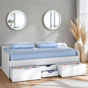Wooden Day Bed With 4 Drawers - Dante