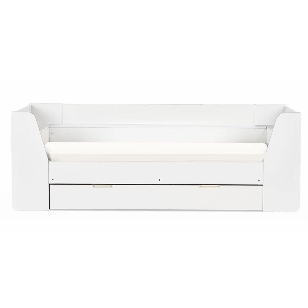 Wooden Day Bed With Drawer And Shelving Unit - Cyclone