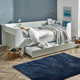 Wooden Day Bed With Drawer And Shelving Unit - Cyclone